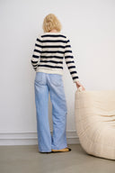 Cashmere Jacket Alva Navy-White