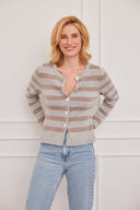 Cashmere Jacket Alva-Gray-Taupe