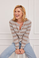 Cashmere Jacket Alva-Gray-Taupe