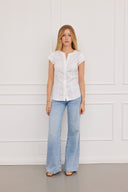 Bluse Ann Short Weiß