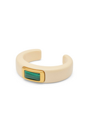 Armband Livia - Cream Edelstein Emerald