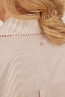 Bluse Ava Vichy Beige