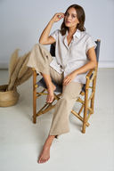 Polonaise-Beige blouse