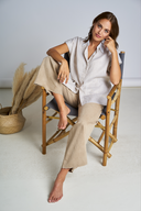 Bluse Polonaise Beige