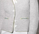 Cashmere Janker Jade-Light Gray