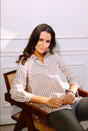 Bluse Laax Stripes Beige