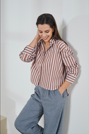 Blouse Tammy Stripe-Cognac