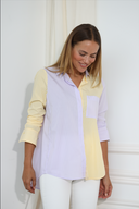 Blouse Clara-Yellow-Lilac