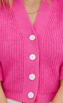 Cashmere Cardigan Pina Pink