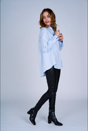 Meghan-Blue blouse
