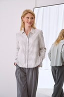 Bluse Emilia Check Grey