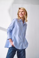 Bluse Mila Stripes Cotton Blau