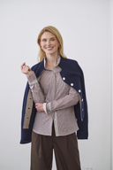 Bluse Serious Stella Stripes Braun