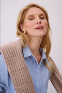 Bluse Toni Flanell Blau