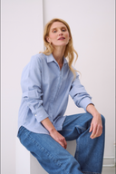 Bluse Toni Flanell Blau
