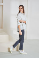 Blouse Karla Flannel Stripes-Green