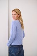 Cashmere Elina Cardigan Hellblau