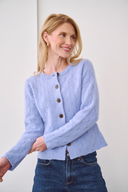 Cashmere Elina Cardigan Hellblau