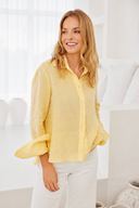 Emilia Pompom-Yellow blouse