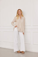 Blouse Clara Stripes-Beige