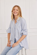 Blouse Clara Stripes-Navy