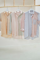 Blouse Clara Mix flannel-blue-pink