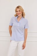 Polo Elegant Elena Hellblau