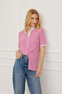 Polo Elegant Emma Stripes Pink-White