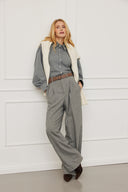 Bluse Elena Twill Grau