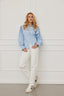 Bluse Elena Twill Hellblau