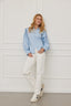 Bluse Elena Twill Hellblau