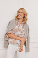 Bluse Ellie Stripes Braun