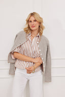 Bluse Ellie Stripes Braun
