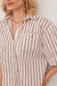 Bluse Ellie Stripes Braun