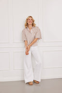 Bluse Ellie Stripes Braun