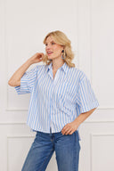 Bluse Ellie Stripes Blau