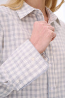 Bluse Emilia Flanell Check Grey