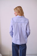 Bluse Emilia Uni Cotton Blau