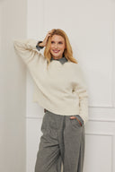 Cashmere Pullover Feli Ecru