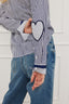 Bluse Heart Stripes Navy