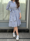 Dress Riad Stripes-Navy