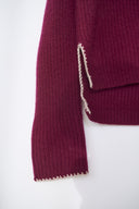 Cashmere Strickjacke Kaja Bordeaux