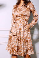 Dress Alex Print-Brown