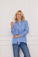 Bluse Laax Stripes Blau