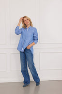 Bluse Laax Stripes Blau