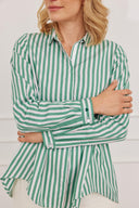 Bluse Laax Stripes Grün