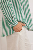 Bluse Laax Stripes Grün