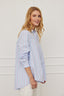 Bluse Laax Stripes Blau-Rosa