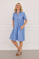 Kleid Malin Stripes Blau