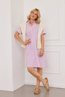 Kleid Malin Stripes Pink
